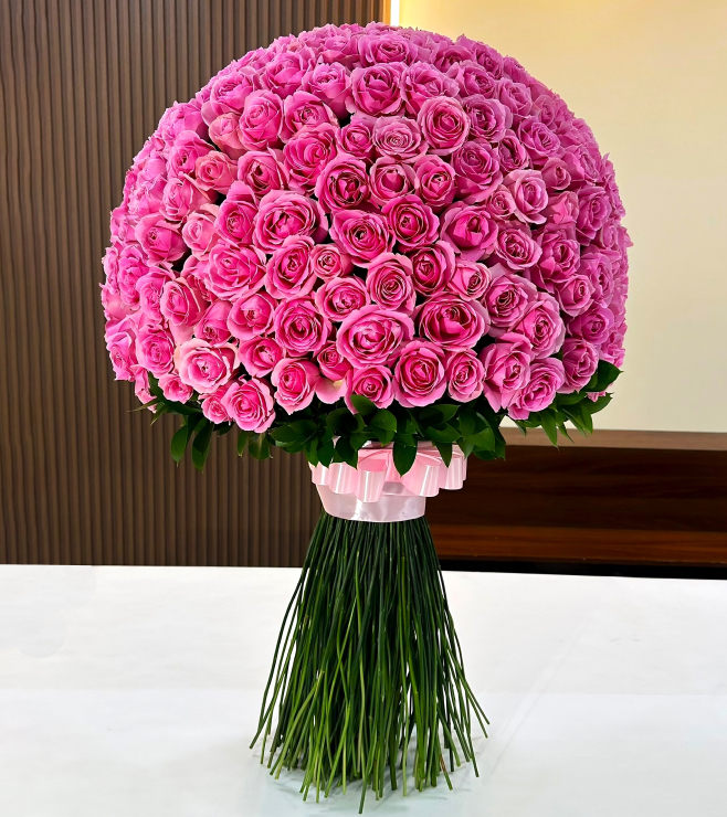 Pink Flair Hand-Tied Bouquet