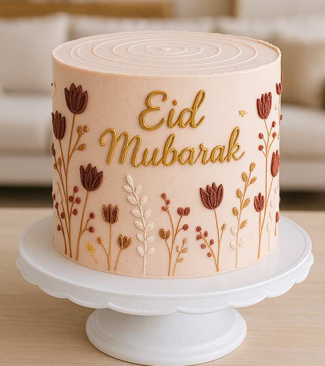Embroidered Floral Cake