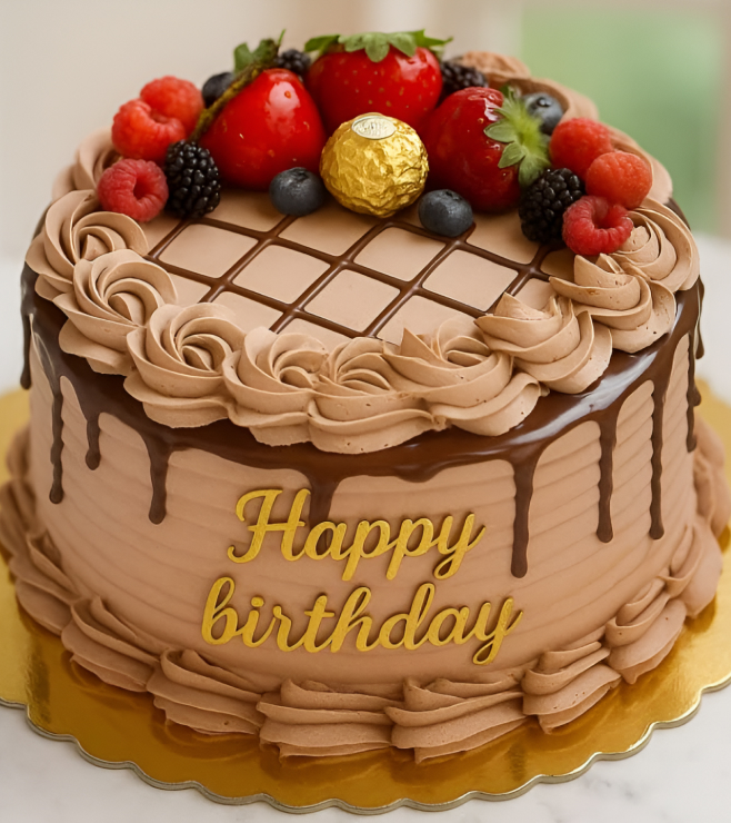 Golden Touch Celebration Cake