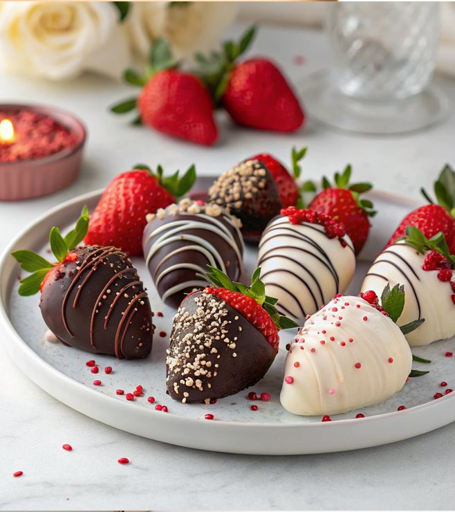 Sweet Harmony Dipped Strawberries