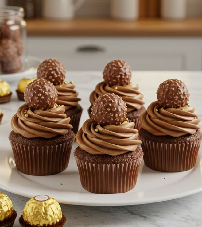 Ferrero Rocher Cupcakes