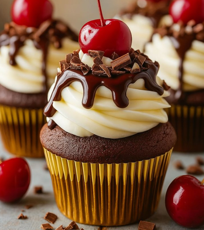 Chocolate Cherry Cupcakes