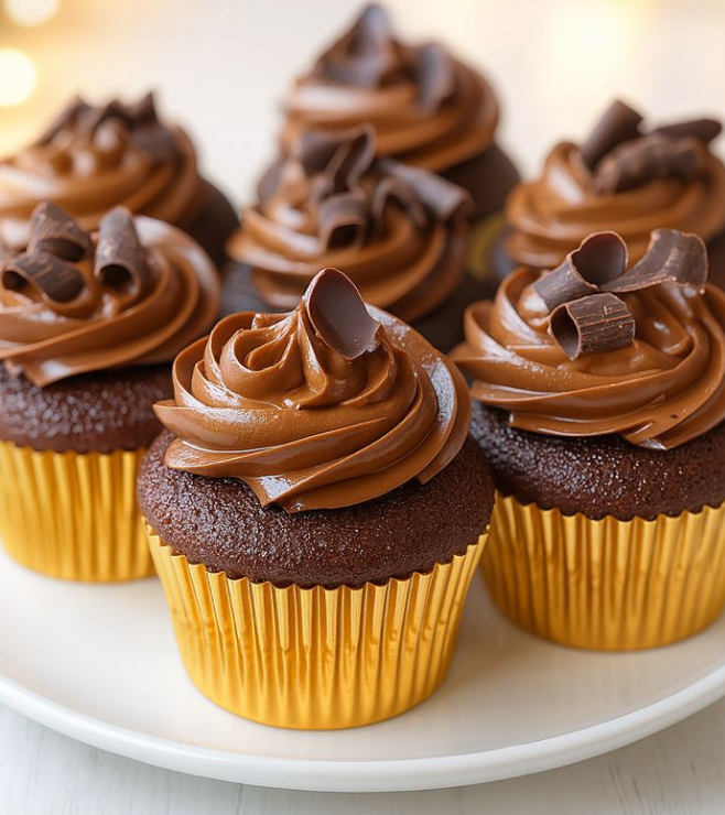 Twisted Cocoa Cupcakes