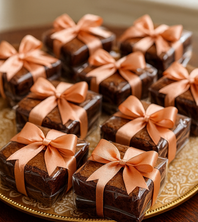Sweet Peach Fudge Brownies