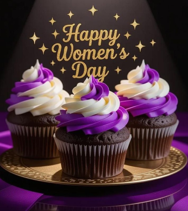 Glamour Swirl Cupcakes