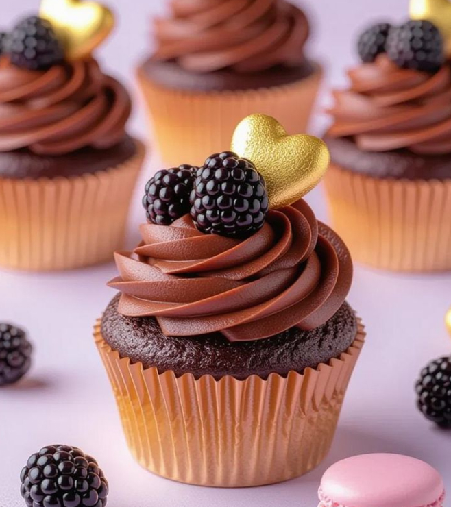 Juicy Blackberry Cupcakes