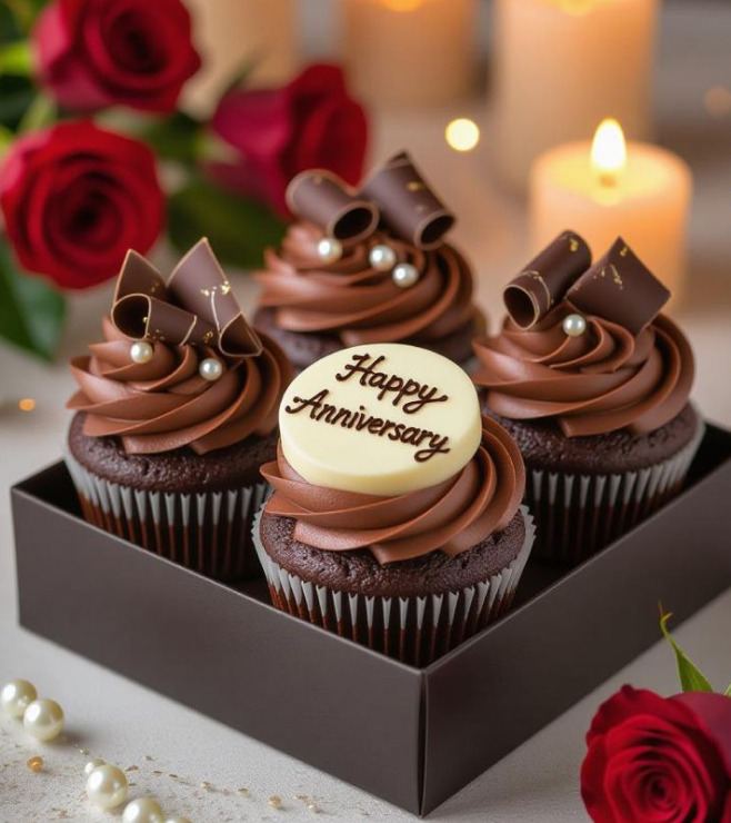 Love & Cocoa Swirls Cupcakes