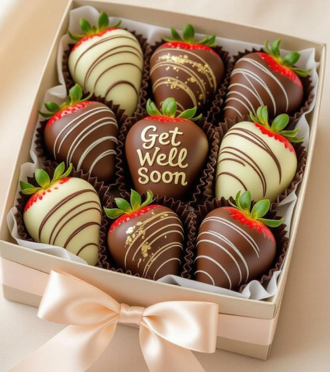 Dipped Get Well Soon Strawberries
