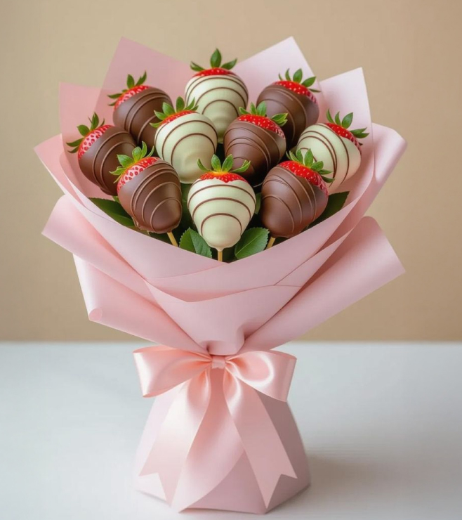 Strawberry Silhouette Bouquet