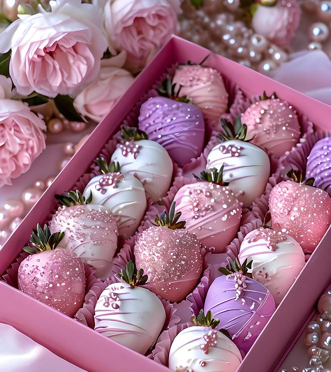 Shine Treats Dipped Strawberries, Women's Day