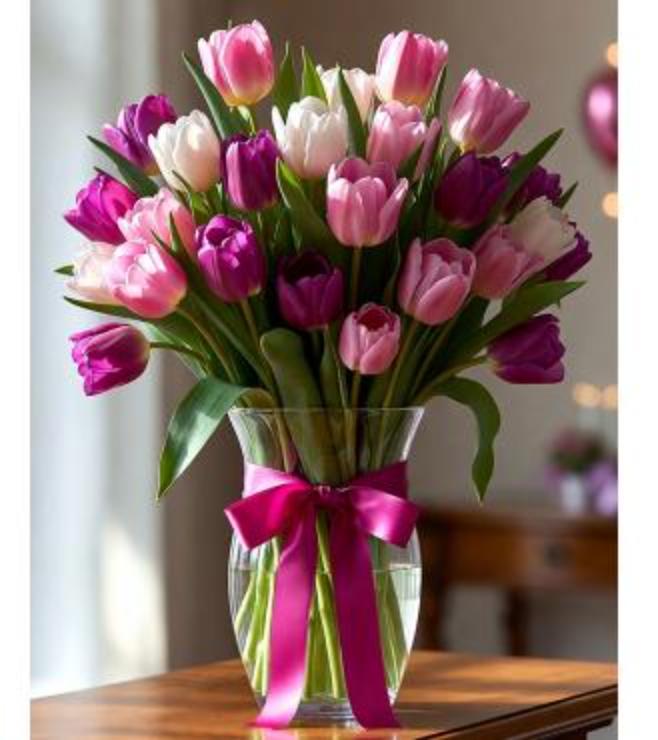 Blooming Tulips Era Arrangement