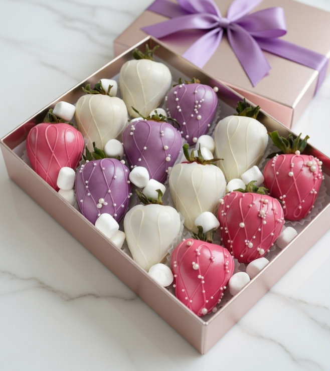 Glow Drizzle Dipped Strawberries