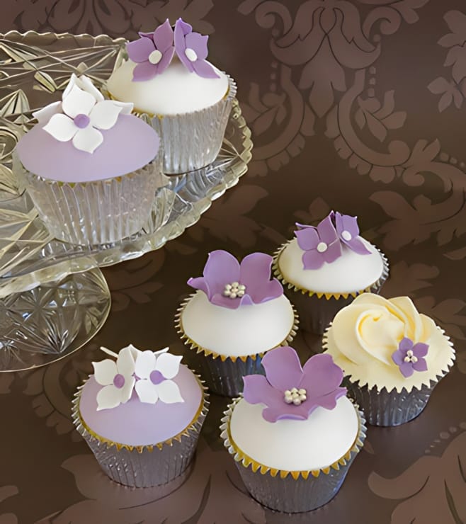 Pastel Petals Cupcakes