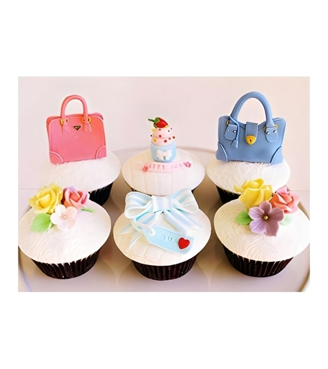 Handbags & Bouquets Cupcakes