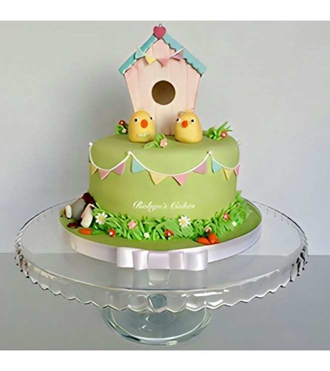 Spring Chicks Garden Cake