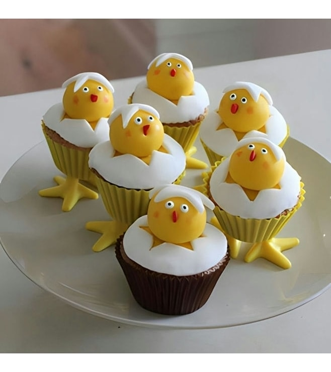 Easter Hatchlings Cupcakes