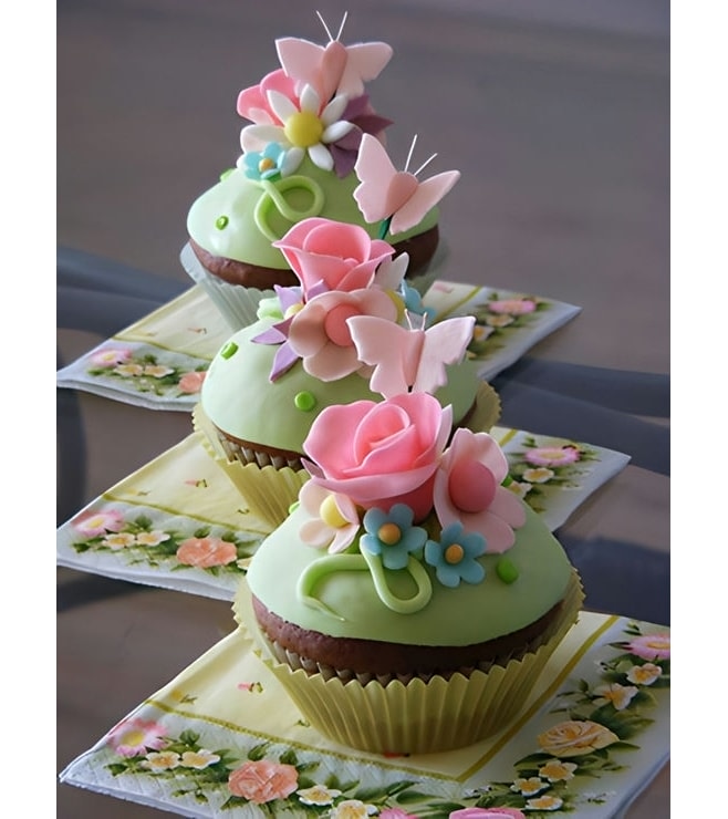 Majestic Blooms Cupcakes