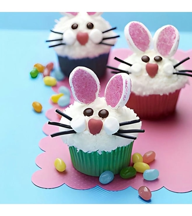 Playful Rabbit Cupcakes