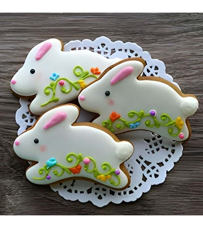 Sprinting Bunny Cookies