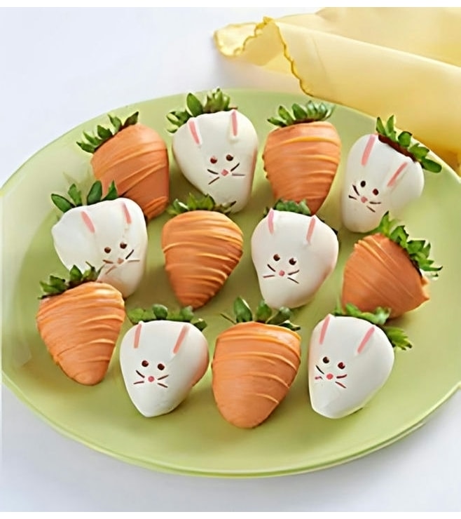 Easter Bunnies Dipped Strawberries