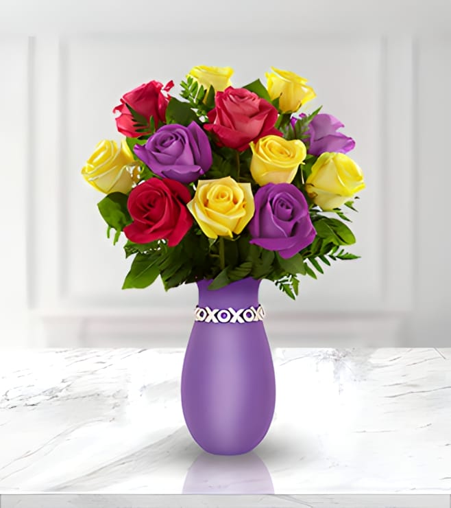 Colorful Rose Bouquet, Back to School