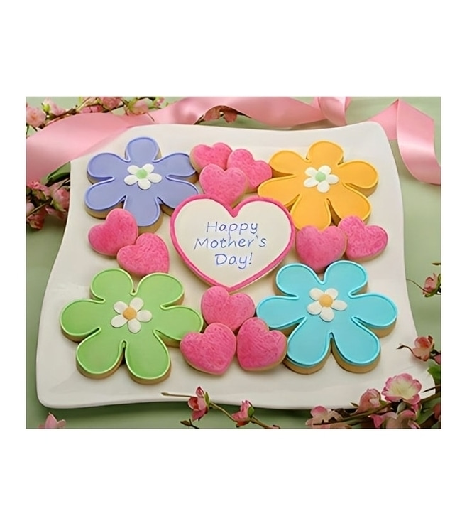 Hearts And Flowers Mom Cookies
