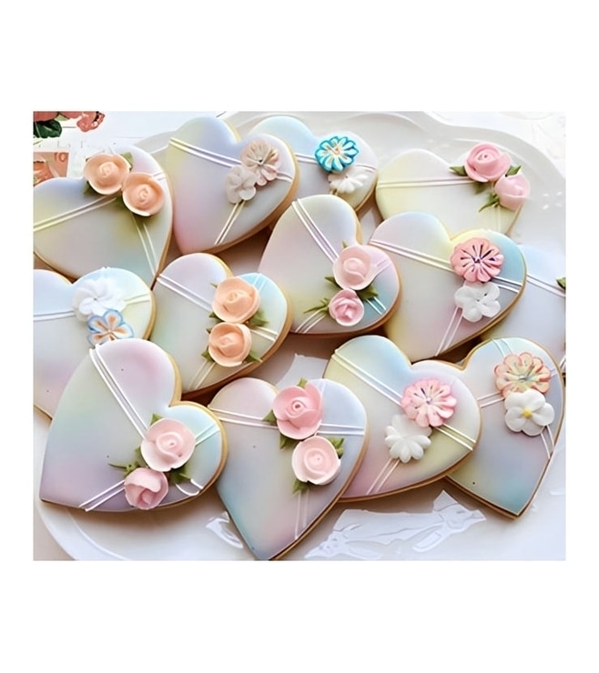 Marble Hearts Cookies