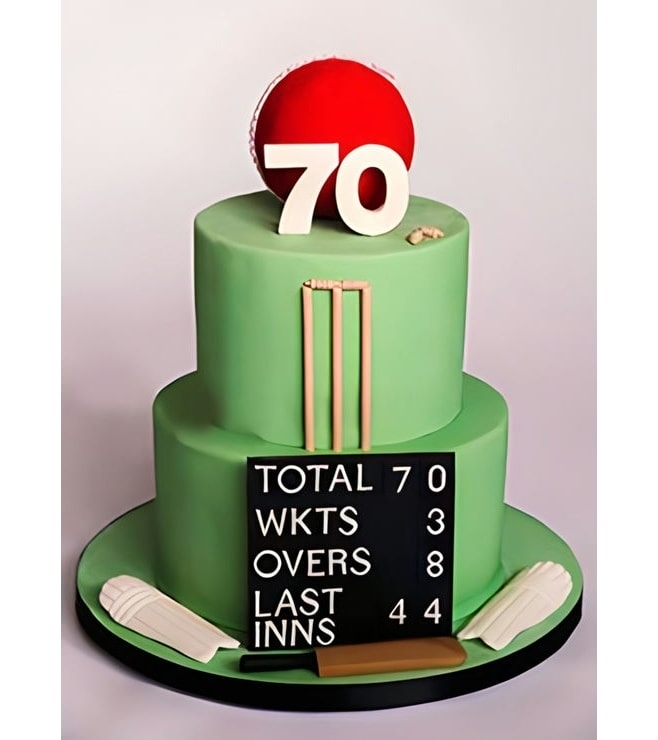 Cricket Fan Father's Day Cake