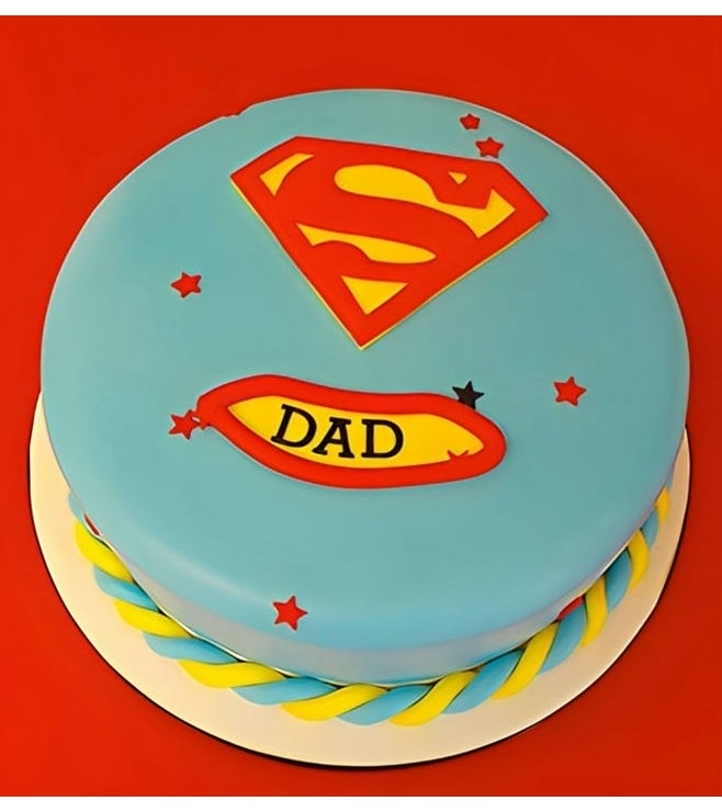 SuperDad Father's Day Cake