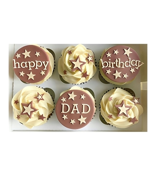 Dad's The Star Cupcakes