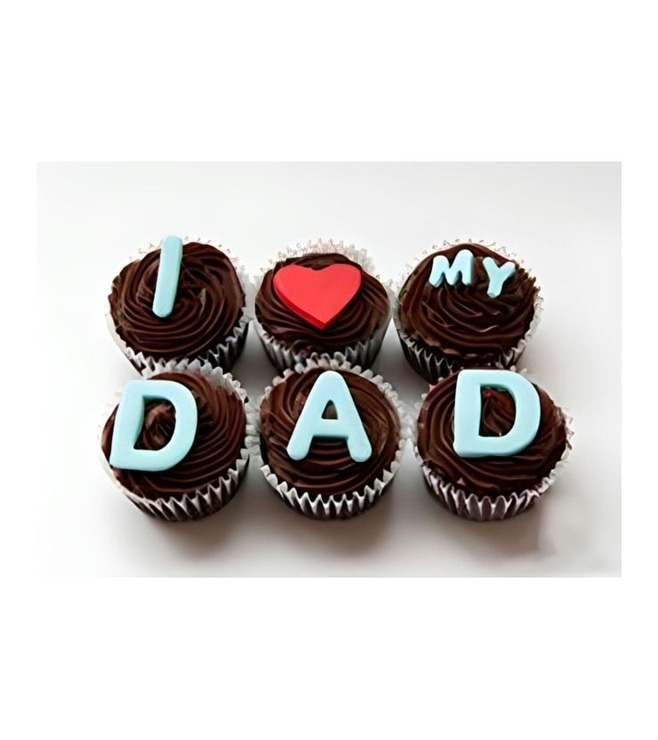 I Love Dad Cupcakes