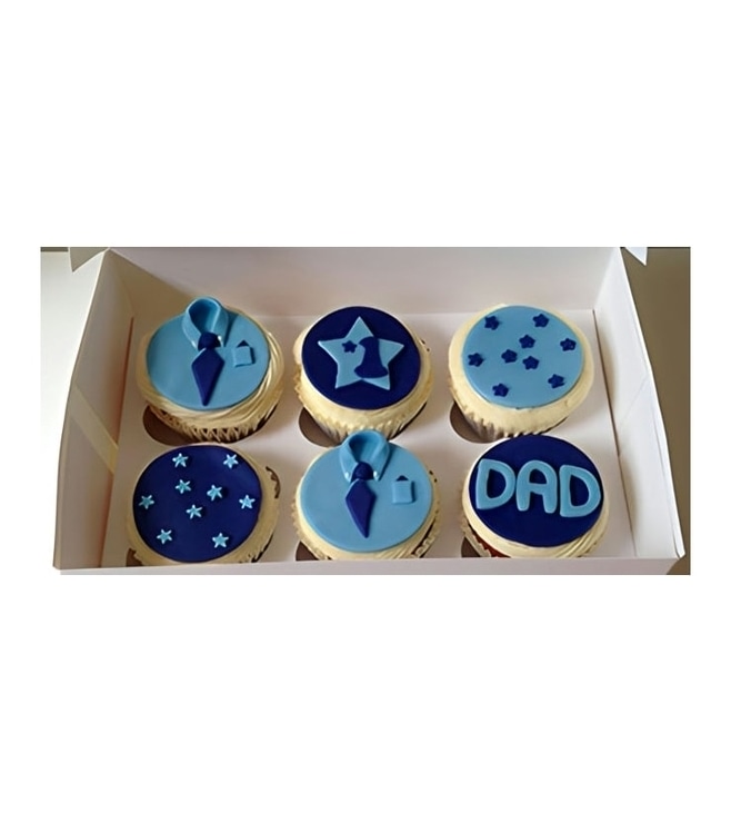 Blue Shirt Father's Day Cupcakes