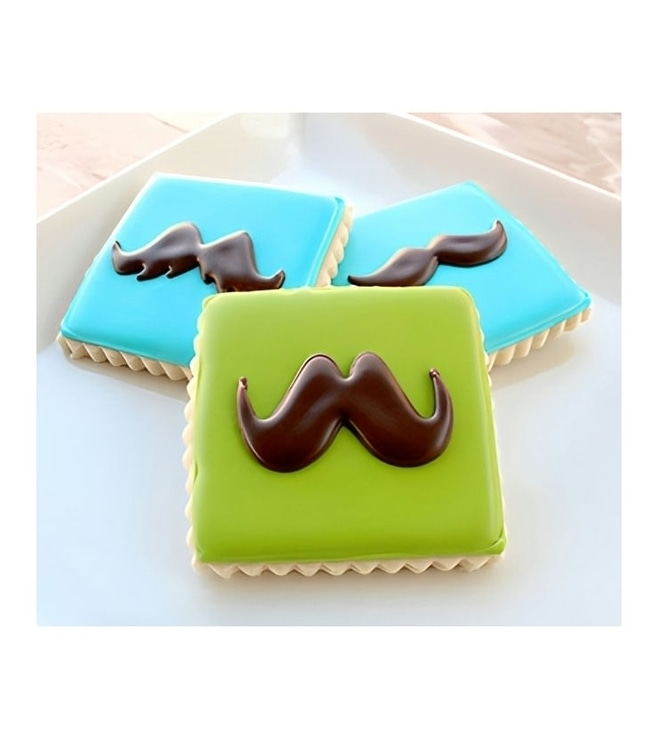 Mustache Cookies