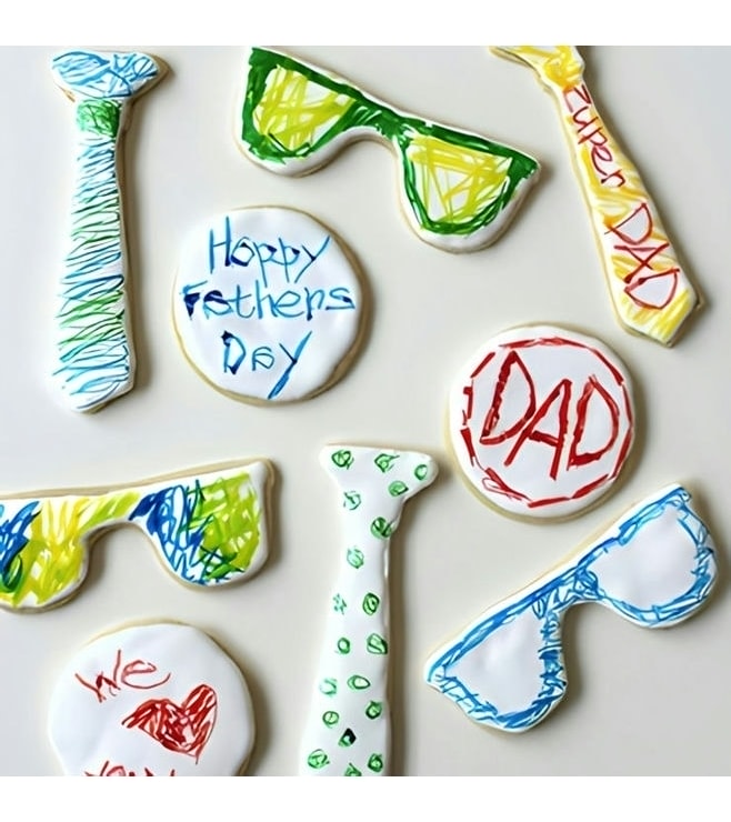 Crayons Father's Day Cookies