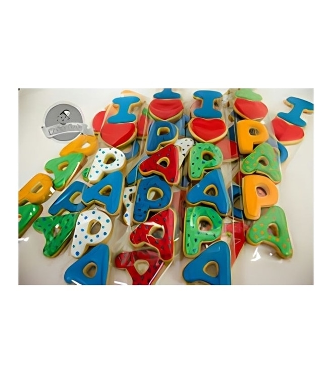 Father's Day Letter Cookies