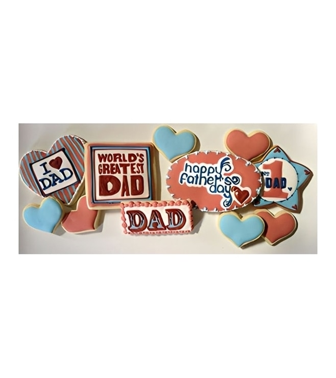 Love Forever Father's Day Cookies