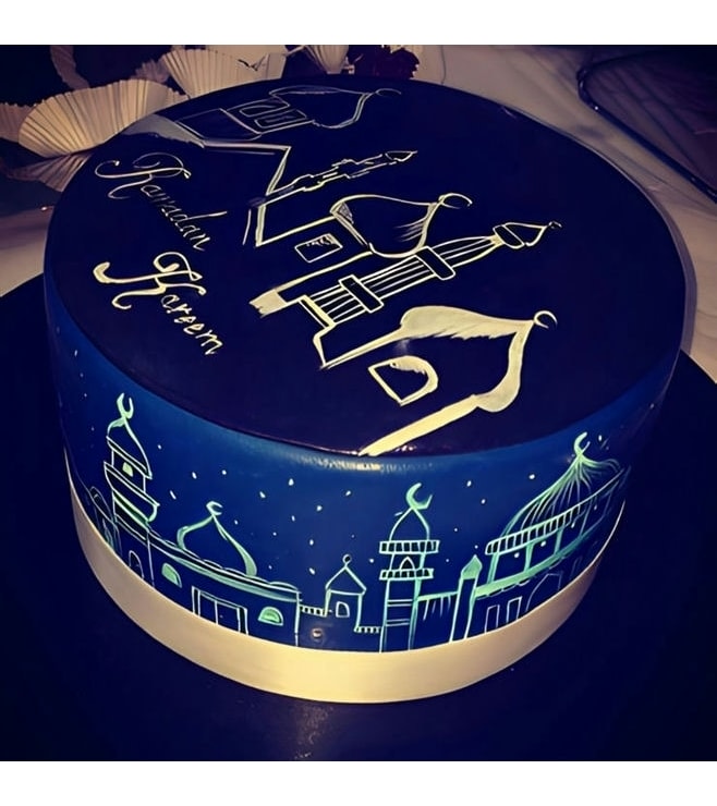 Midnight Blue Ramadan Cake