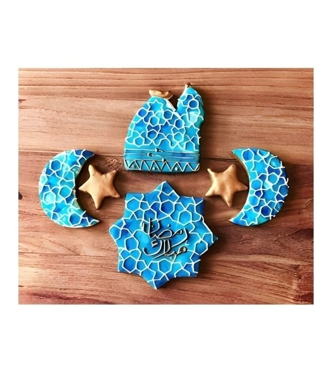 Beautiful in Blue Ramadan Cookies
