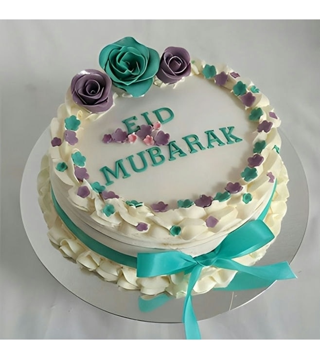 Vibrant Frosted Eid Cake