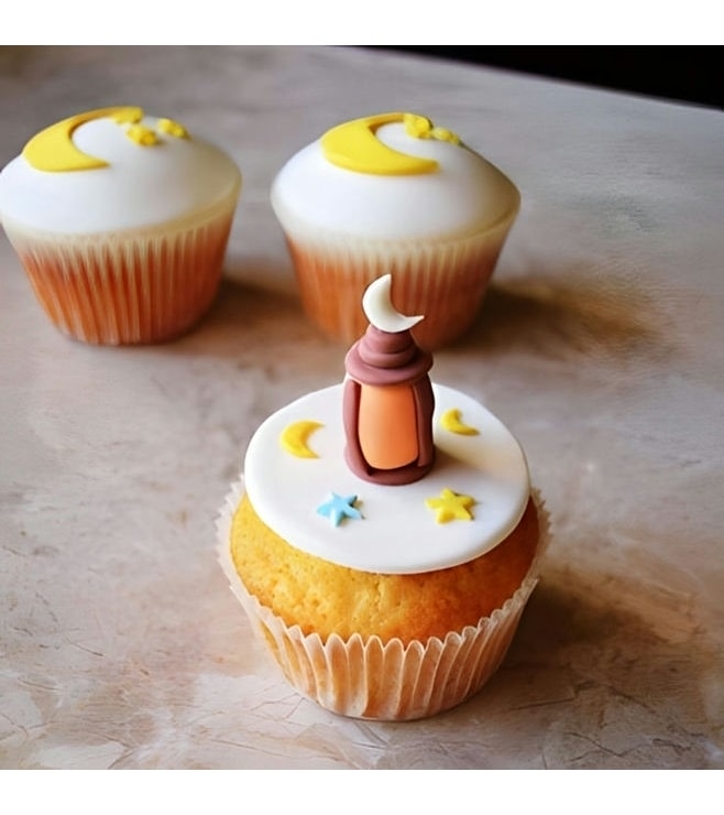 Bright Lantern Ramadan Cupcakes