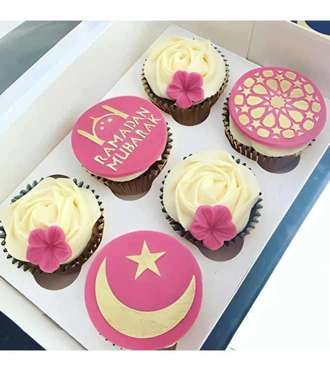 Peaceful Pink Ramadan Cupcakes