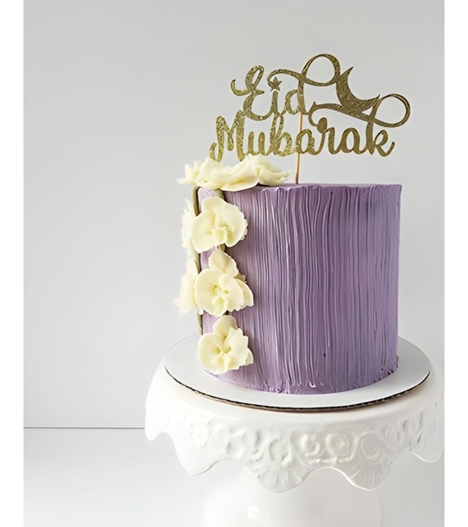 Mauve Blooms Eid Cake