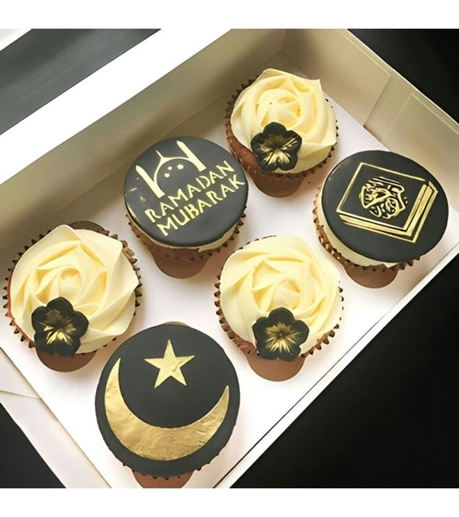 Golden Wishes Ramadan Cupcakes