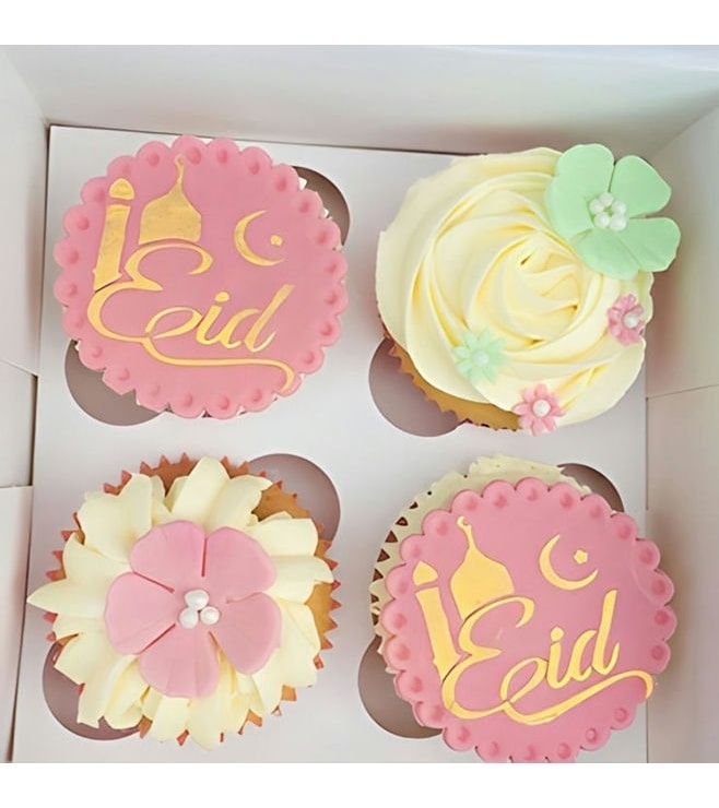 Pretty Pastel Eid Cupcakes