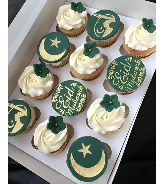 Delightful Wishes Eid Cupcakes