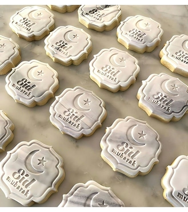 Marble Message Eid Cookies