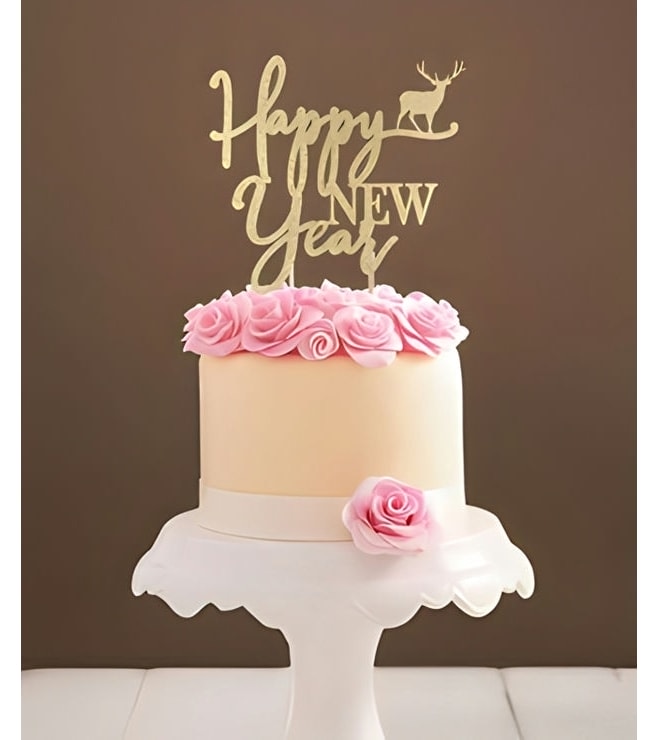 Majestic Rose New Year Cake