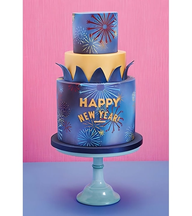 New Year Fireworks Cake