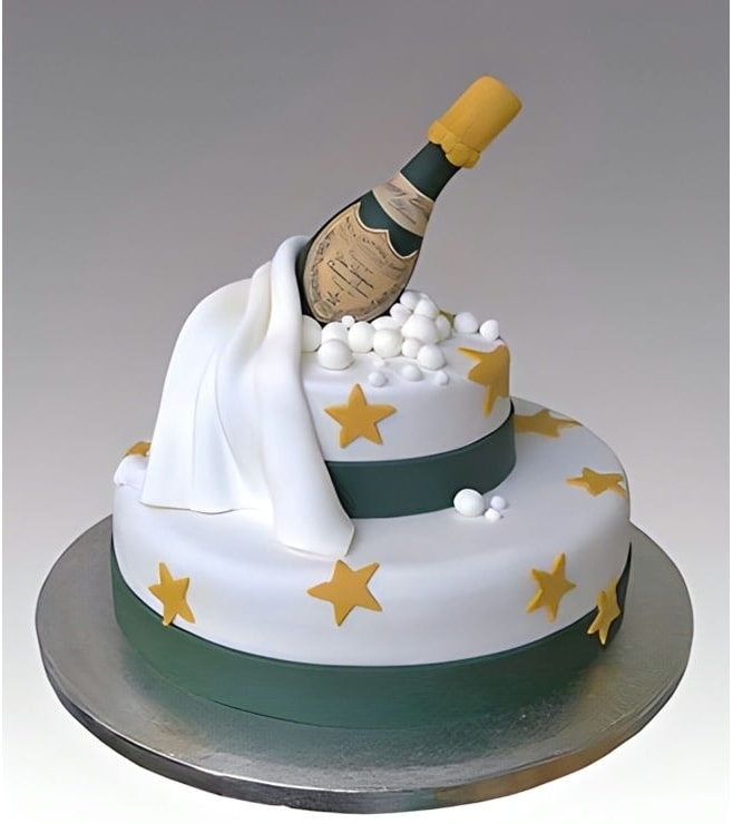 Starry Toast New Year Cake