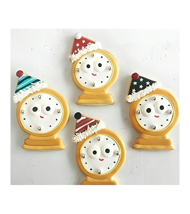 Party Clocks New Year Cookies